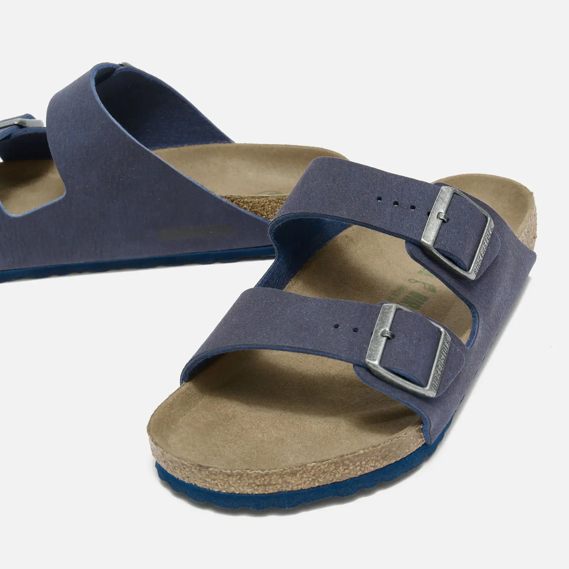 Birkenstock Arizona SYN Sandals Desert Dust Indigo Blue